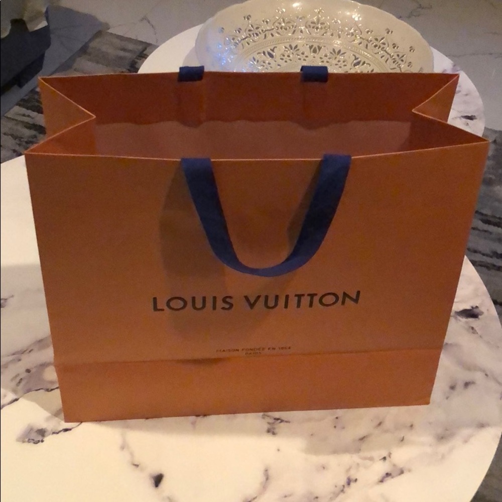 Louis Vuitton shopping bag 15.75 x 13.5 x 6.25”